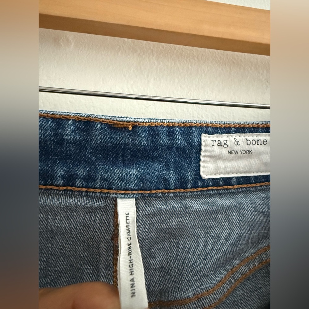Rag & Bone Nina High Waist Ankle Cigarette Jeans, Size 29 - Picture 14 of 16